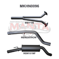 Holden Commodore VZ V6 SDN Ute Wagon 2.5in Catback WOM/Muffler