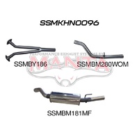 Holden Commodore VZ V6 SDN Ute Wagon 2.5in Catback WOM/Muffler