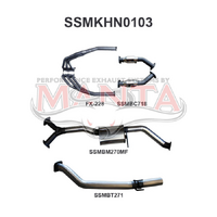 Holden Commodore VZ V6 Sedan 3in With Extractors Muffler/Tailpipe